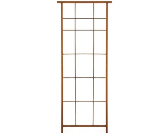 Metal Garden Trellis, Heavy Duty Vegetable Trellis 72x20" Top Bar 24”, Rusty Metal Trellis for Garden | T703