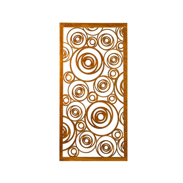 Privacy Screens | Circle Pattern Decorative Screens | Large Metal Wall Art | Privacy Panel | P614