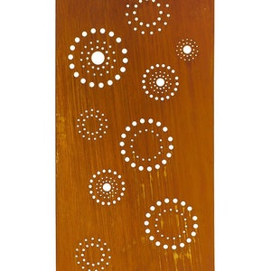 Outdoor Privacy Screens | Circle Pattern Decorative Screens | Large Metal Wall Art | Privacy Panel | P609