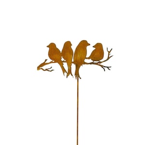 Birds On Branch, Love Birds, Word Art, Rusty Garden Birds, Little Bird Decor | GP103