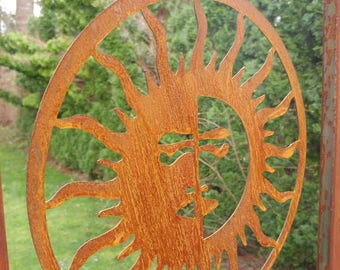 Outdoor metal wall art | Etsy