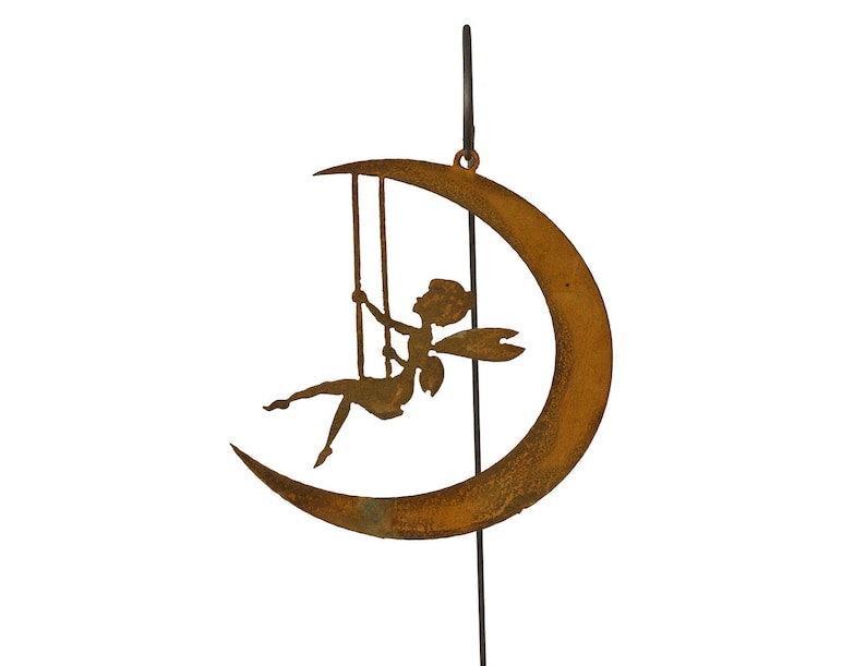 Fairy Ornament Metal Garden Decor Fairy Decor Fairies Etsy