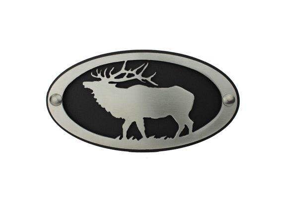 Custom Elk Round WELCOME Sign 18/" Diameter Steel Hunting Metal Art House home