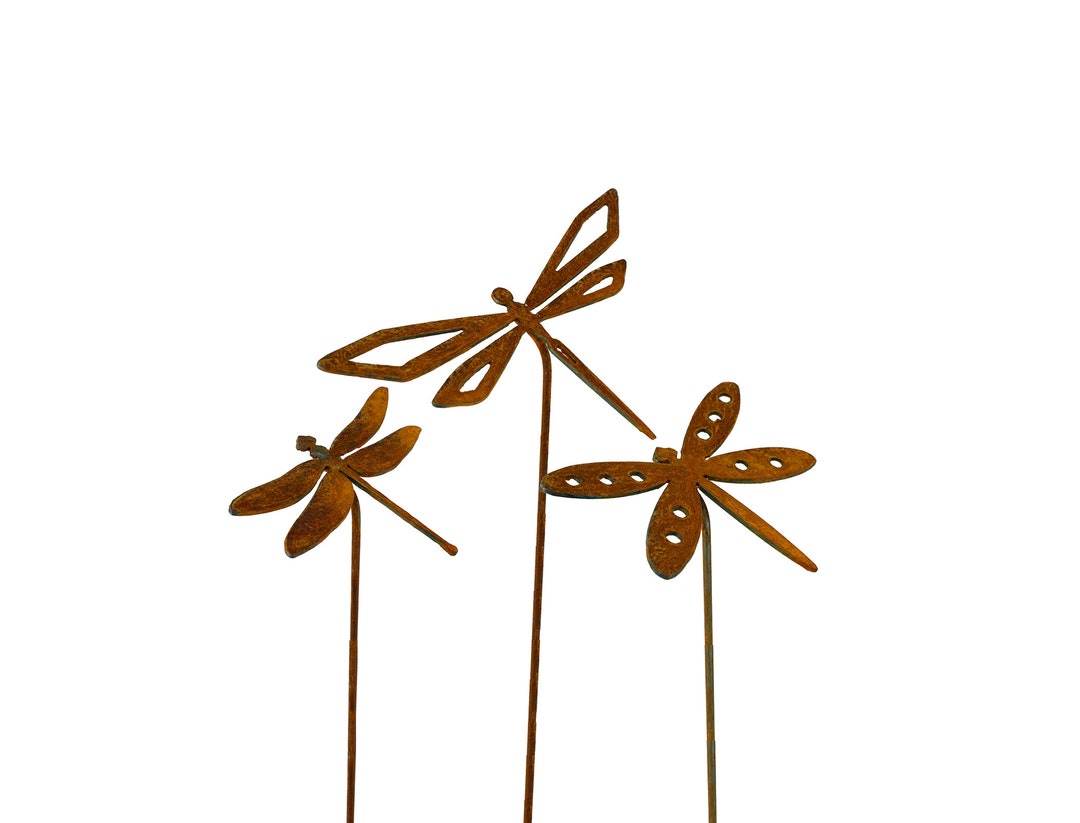 30 Piegrave;ces Pieu De Libellule De Papillon De Jardin 25cm Ornement De Papillon Coloreacute - 12
