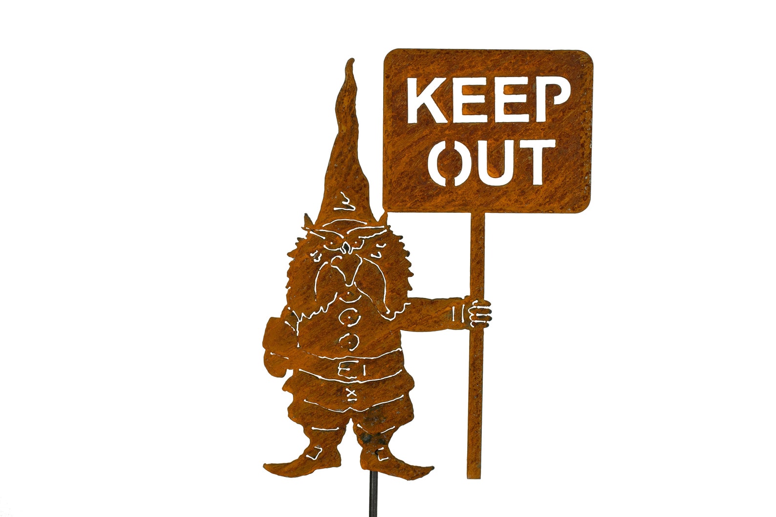 Garden Signs Keep Out Garden Decor Funny Yard Art Grumpy Etsy