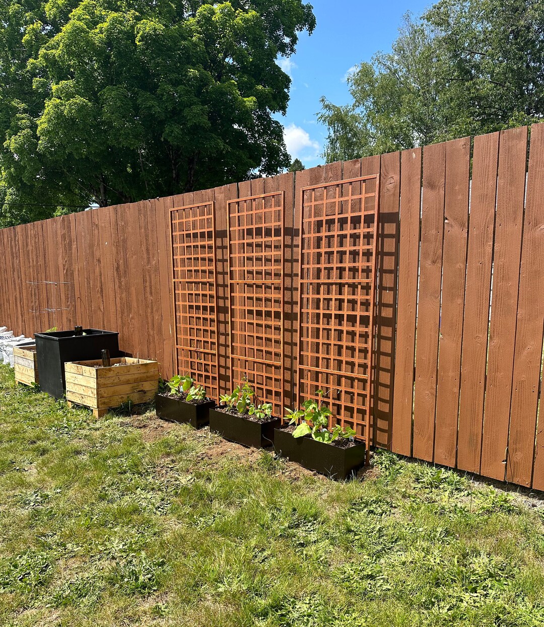 Heavy Duty Trellis Grid Panel | Large Garden Trellis | Home & Garden ...