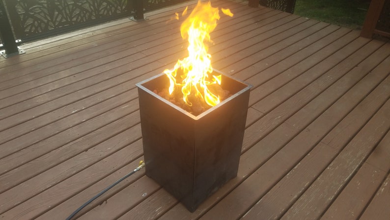 Propane Fire Pit Custom Fire Pit Metal Fire Pit Patio Etsy
