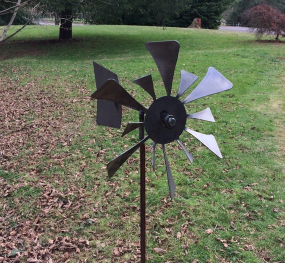 Kinetic Wind Spinner Metal Wind Spinners Garden Spinners Etsy