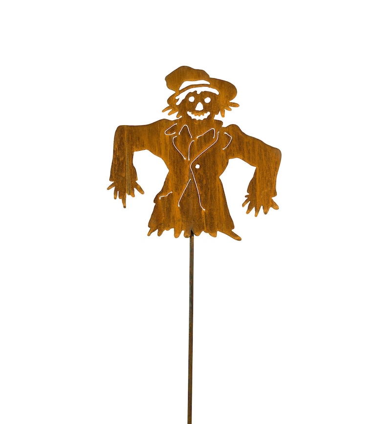 Scarecrow Garden Stake Fall Decorations Scarecrows Etsy