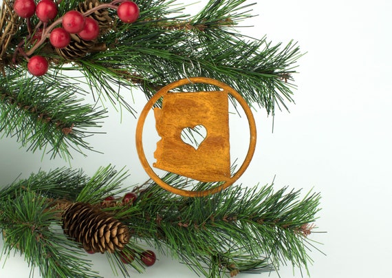Arizona Ornament Oval Christmas Tree Decoration Southwestern State Home Tie Dye Love