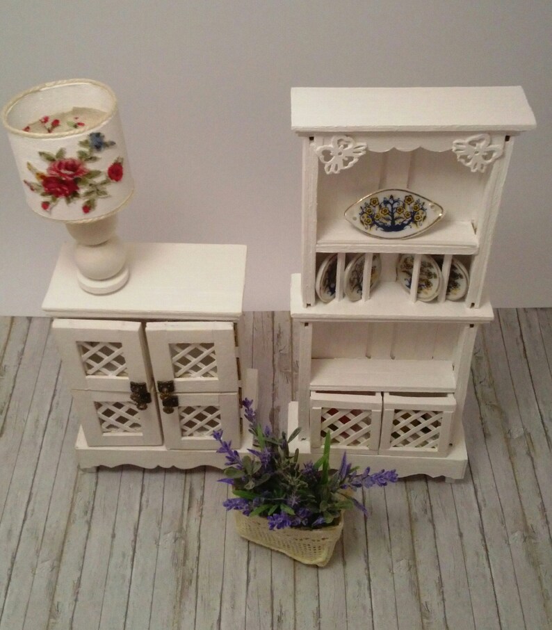 Wardrobe duet/12 inch doll furniture/Doll dining room Etsy