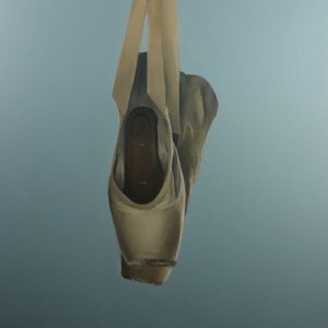 Ballerina Shoes, Ballet Shoes Hanging,  Figurative Artwork by Alex Jabore (2021) Perfect Gift Retirement