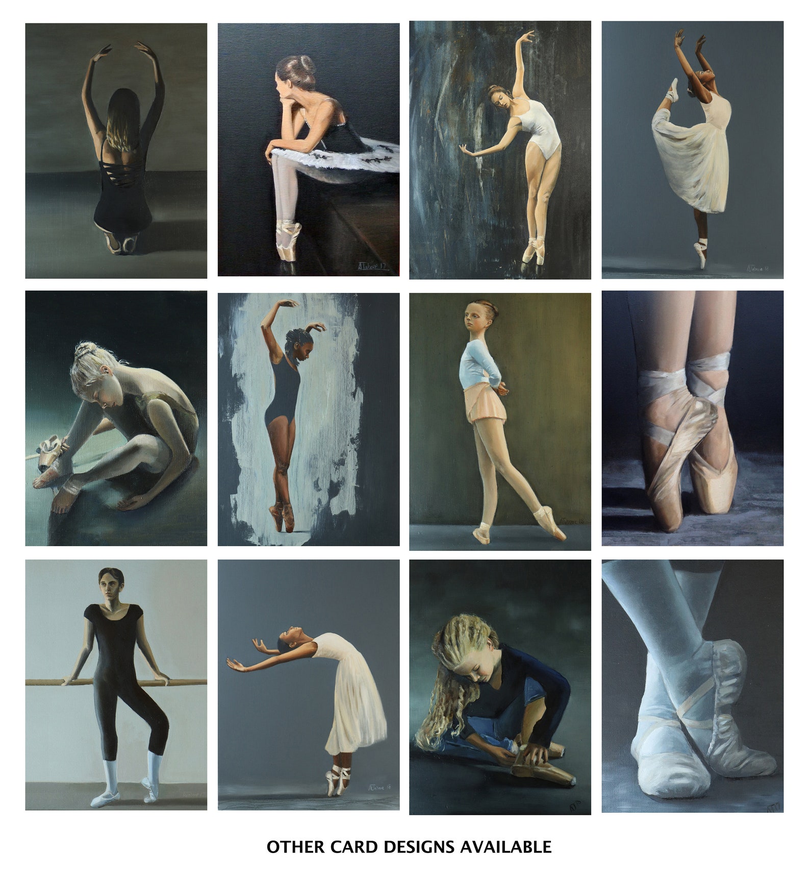 blank greeting card of young ballerina, ballet dancer on pointe, ballet artwork print // birthday cards, art prints, greetings b blank greeting card of young ballerina, ballet dancer on pointe, ballet artwork print // birthday cards, art prints, greetings b