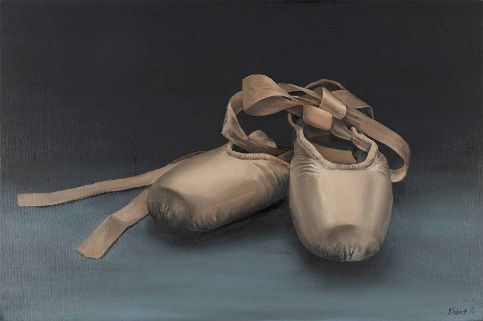 Ballet Shoes Still Life, Ballet Painting, Ballerina, Dance, Fine Art