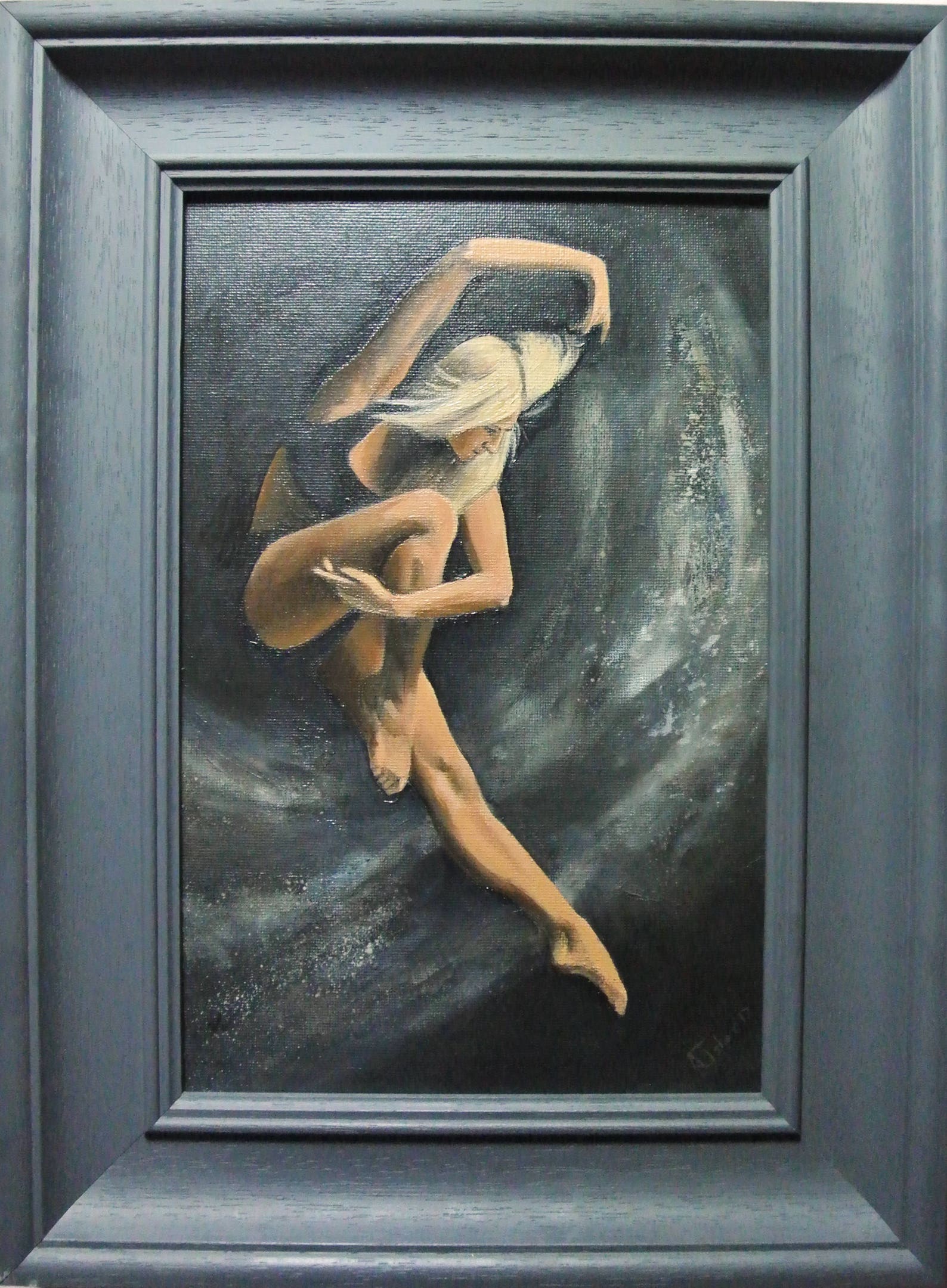 ballet study, ballerina, dance, framed and ready to hang (2016) oil original by uk artist ballet study, ballerina, dance, framed and ready to hang (2016) oil original by uk artist