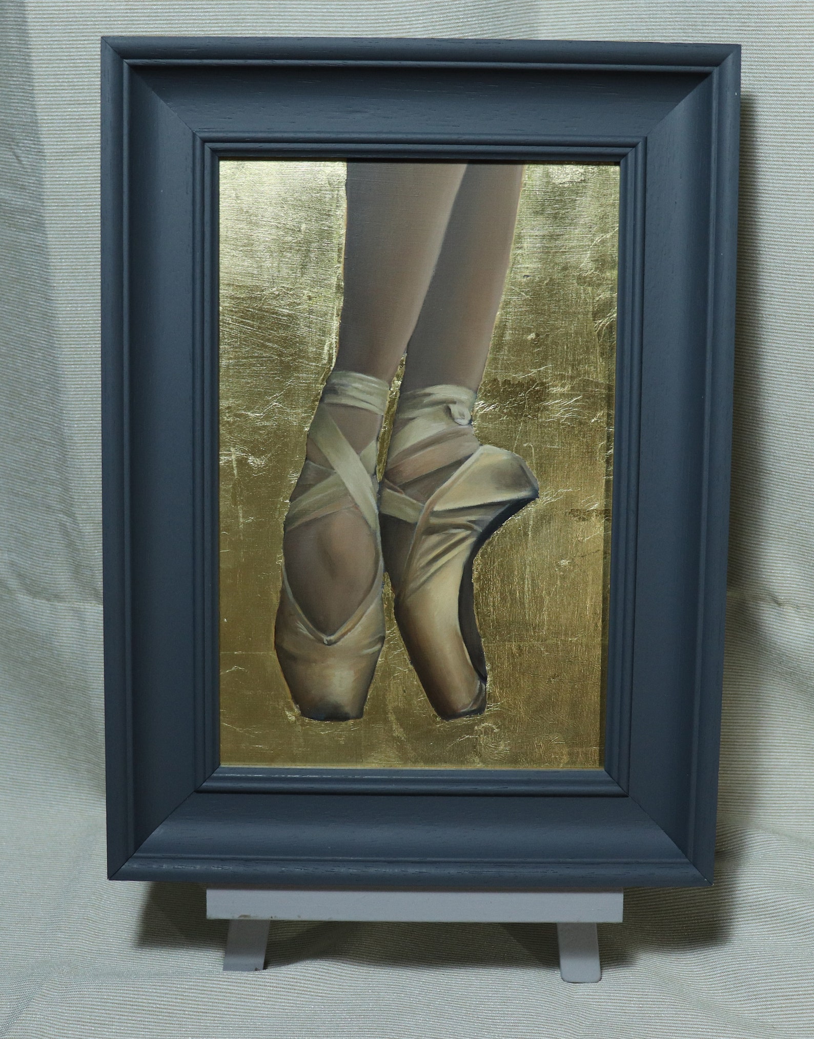 blank greeting card pointe feet, ballet shoes dancer on pointe, ballerina artwork print / birthday cards, art prints, greetings