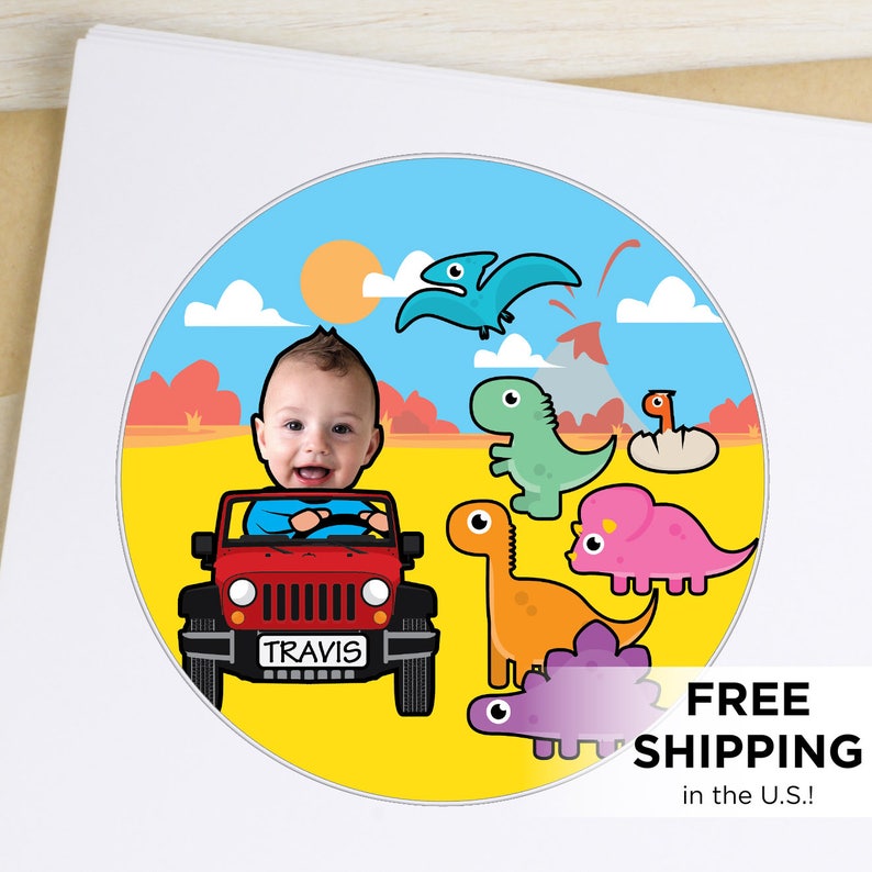 Custom Photo Stickers Personalized Baby Toddler Kids Children Etsy