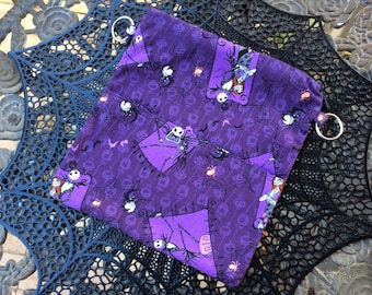 Handmade Nightmare Crossbody Bag, Halloween Party Purse