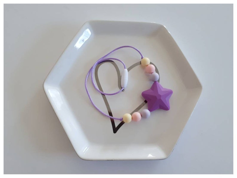 Star Necklace Purple