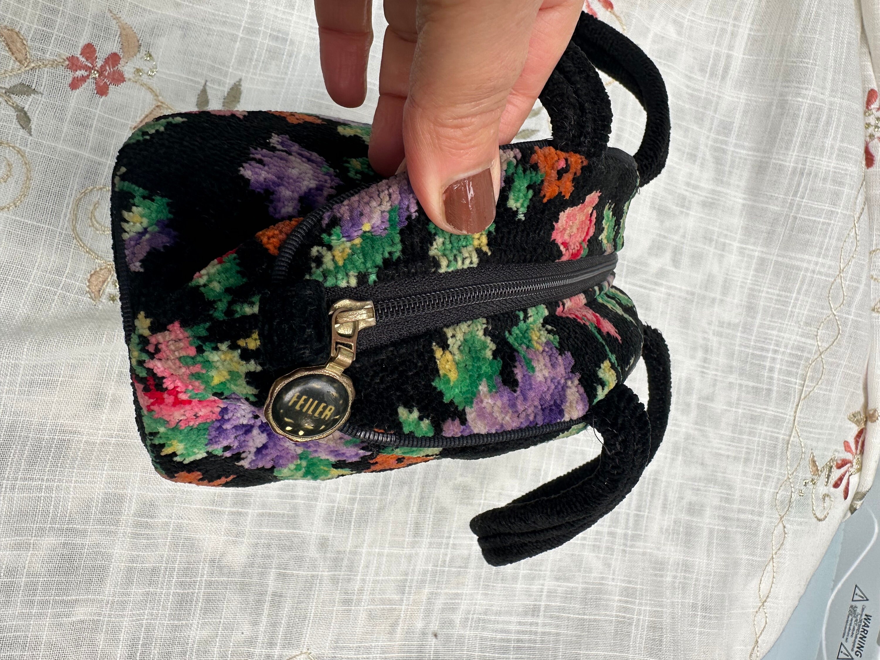 Feiler Germany Vintage Small Hand Woven Tapestry Look Bag - Etsy
