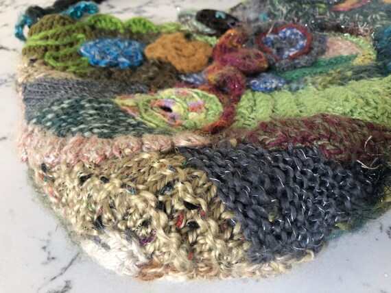 Eclectic Artisan hand created multicoloured Knitt… - image 9