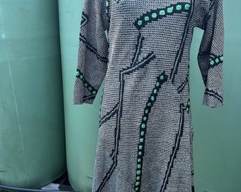 Anne Mamba Hawaii designer original print One of tunic silk dress