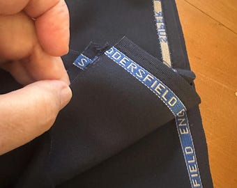 Huddersfield navy blue  suiting wool , cashmere, mohair exquisite and Rare