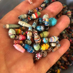 Handmade paper beads , by weight image 3