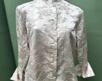 Miss Sixty Vintage L silk embossed Almond beige tunic blouse