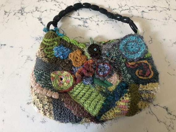 Eclectic Artisan hand created multicoloured Knitt… - image 7