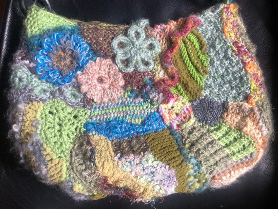 Eclectic Artisan hand created multicoloured Knitt… - image 3
