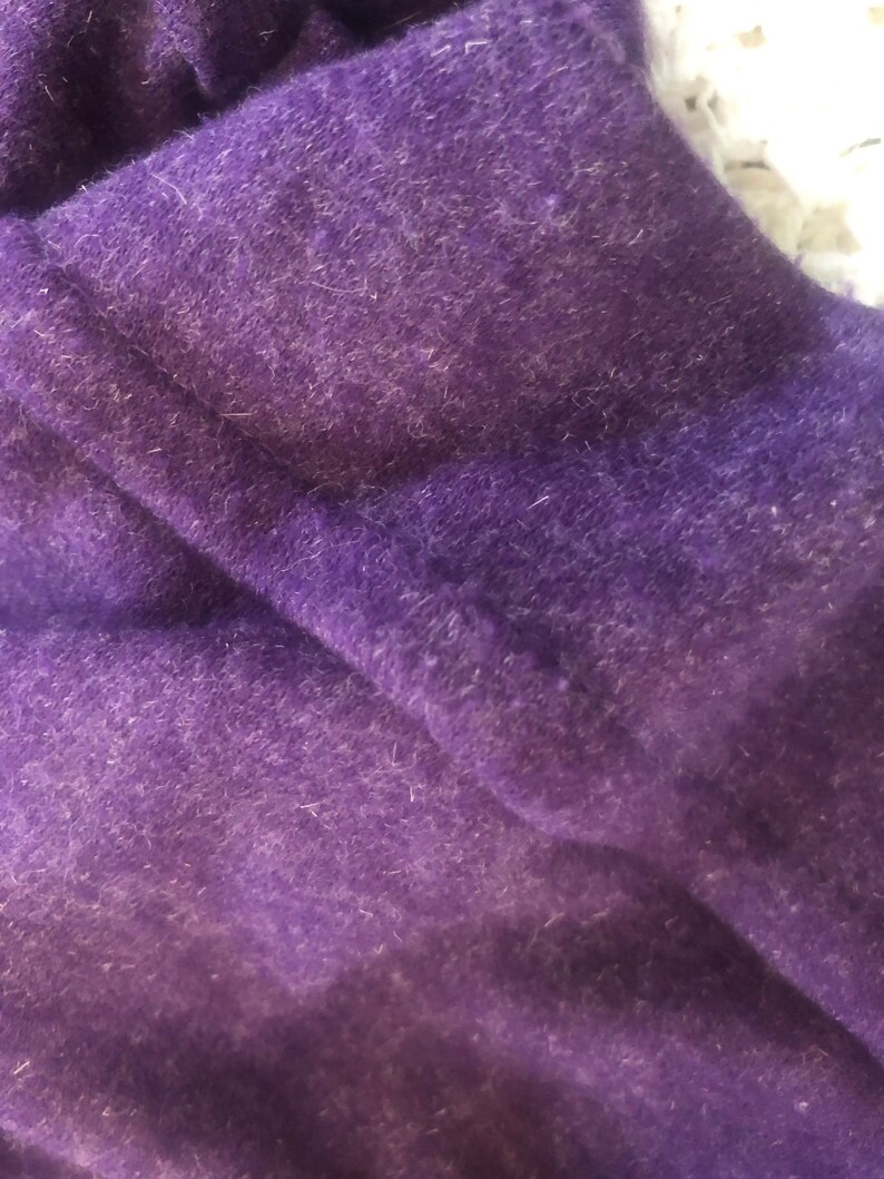 Fab PUrple SOft 1980S HIgh WAiSt PLeat FLannel SKOrts M