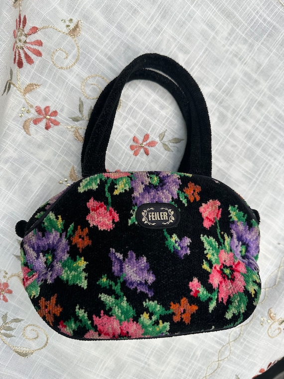 Feiler Germany Vintage Small Hand Woven Tapestry Look Bag - Etsy