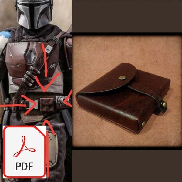 PDF The Mandalorian Leather Belt Pouch Pattern/Template