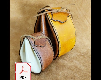 PDF-patroon - Middeleeuws/Viking geïnspireerd riemzakje 2 maten
