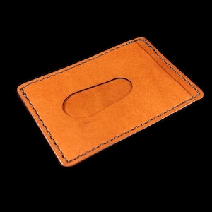 Minimalist Leather Card Wallet - Mesquite Brown Oil Tan