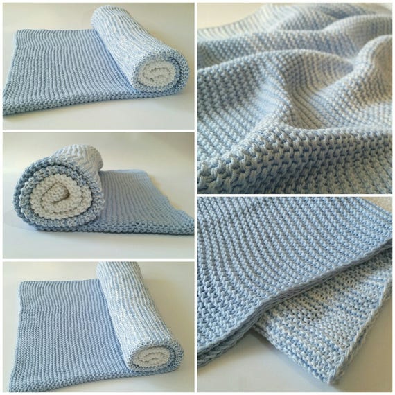 etsy knitted baby blankets