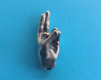 Prana Mudra Pendant cast in sterling silver