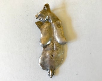 Hermaphrodite Pendant #2 cast in Sterling Silver