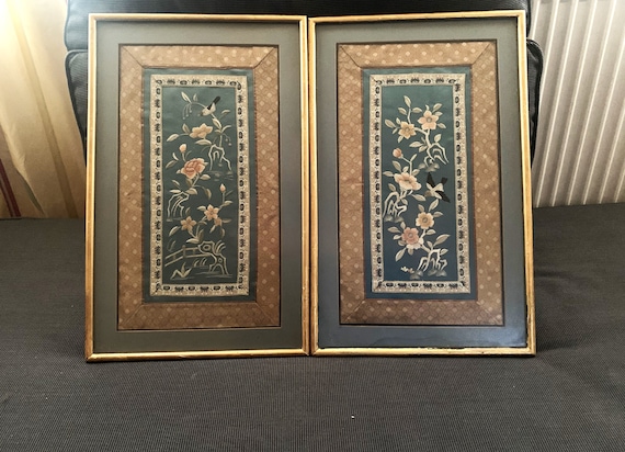 中国　刺繍絵 蘇州刺繍絵画 - 新しい中国スタイルフレームウォールアート