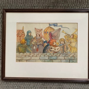 Vintage water color Art painting signed