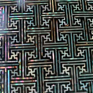 Vintage Oriental Asian wooden lacquered Abalone inlay box