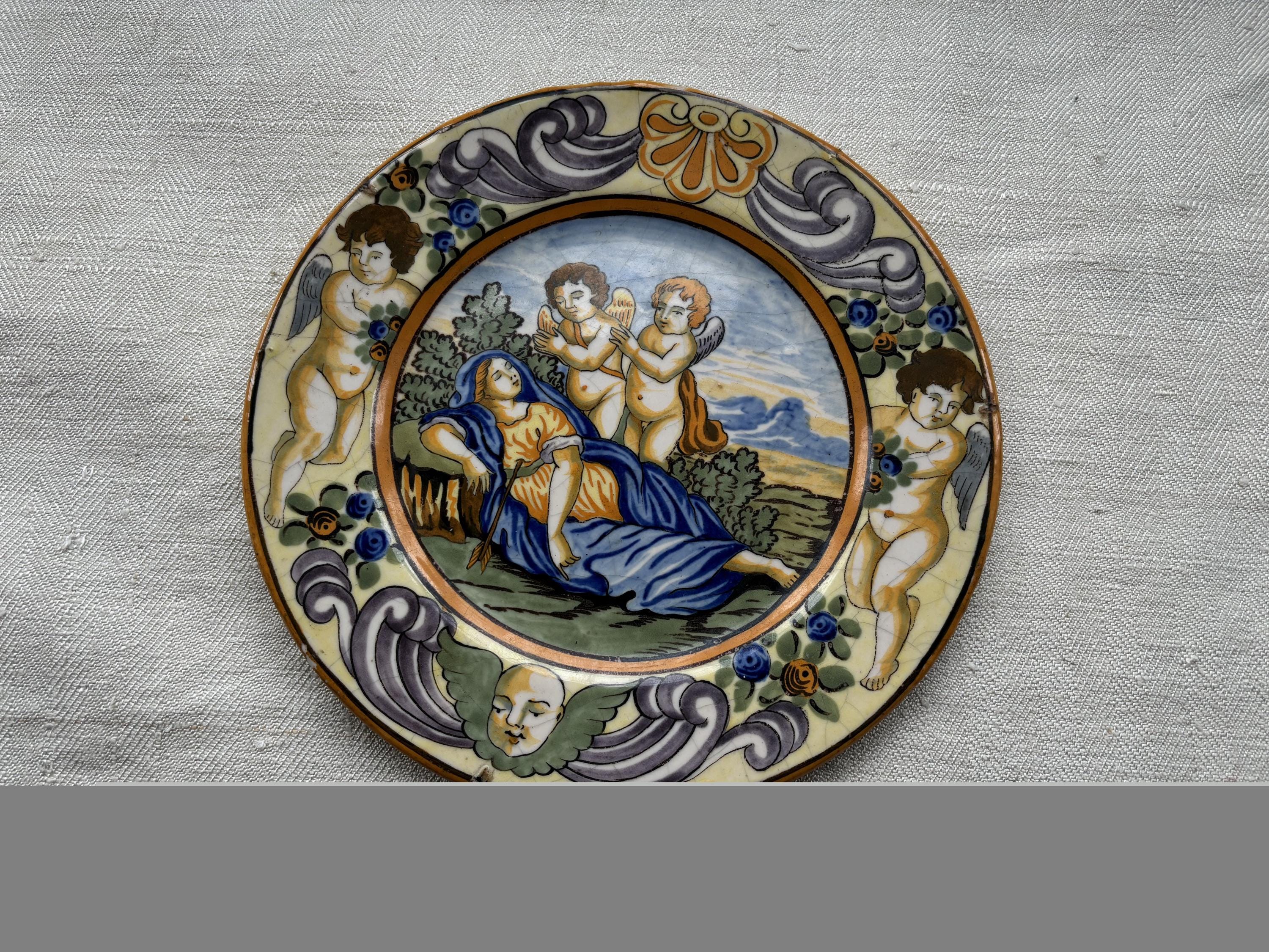 Antique italian majolica - Etsy 日本