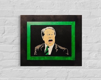 Tom Izzo Art: handgesneden baltische berk, MSU Spartans Coach Portrait