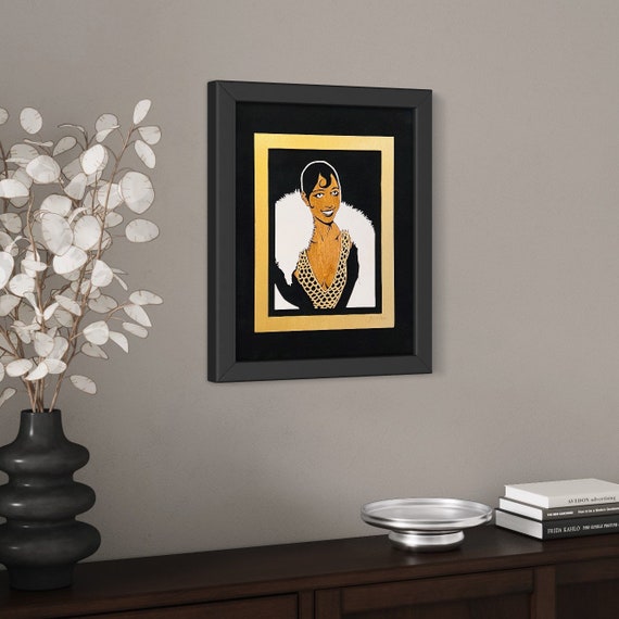 Josephine Baker Art, Jazz Age Icon, Painted Wooden Scroll Saw Portrait -  Etsy
