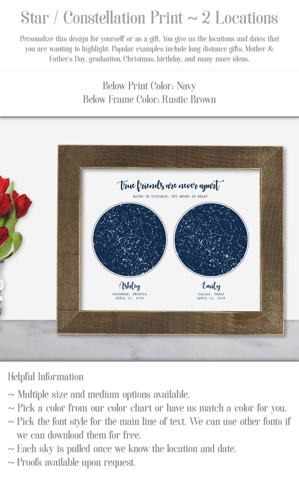 Best Friend Gift Ideas Long Distance Best Friend Birthday Gift Etsy