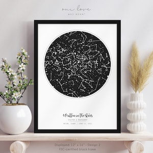 Œuvre d’art d’astrologie, décor de toile d’astrologie, art mural de cadre d’astrologie, carte d’astrologie personnalisée, toile d’astronomie personnalisée, ciel nocturne