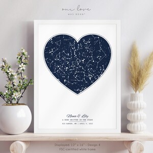 Cadeau personnalisé de grand-mère de petite-fille, cadeau pour grand-mère, cadeau de grand-mère personnalisé de petit-enfant, cadeau pour grand-mère, date de la carte des étoiles