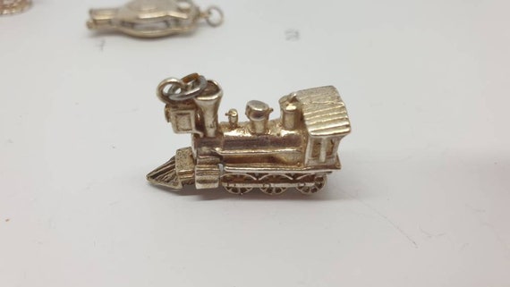 Vintage sterling silver charms. Cathedral, poodle… - image 9