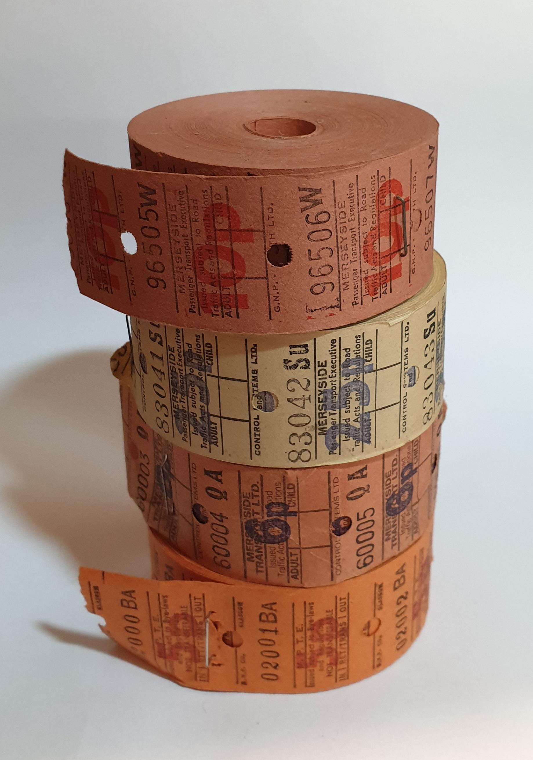 Vintage Bus Ticket Roll - Etsy